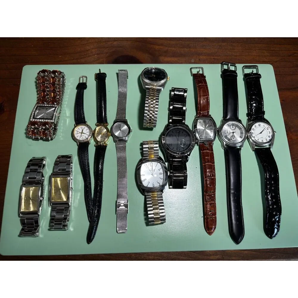Lot of 12 men's and women's unbranded watches, untested